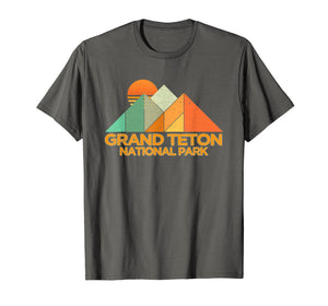 Retro Vintage Grand Teton Shirt National Park Tee Shirt