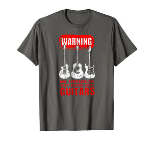 Cool Guitar Art Silhouette Rockstar Funny Slogan T-shirt