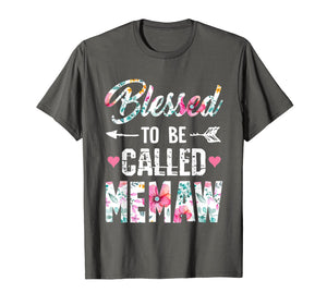 Blessed To Be Called Memaw T Shirt Funny Memaw Gift