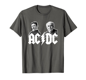 Alternating vs Direct Current: Nikola vs Edison T-Shirt