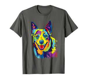 Cattle Dog Shirt Funny Australian Cattle Dog Pop-Art Shirt