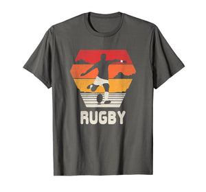 Rugby T Shirt Retro Vintage 70s 80s Style Rugger Gift