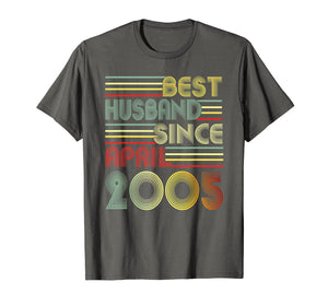 Mens 14th Wedding Anniversary Gifts Husband Since April 2005 Tee
