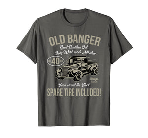 40th Birthday T-Shirt Vintage Old Banger 40 years old Gift