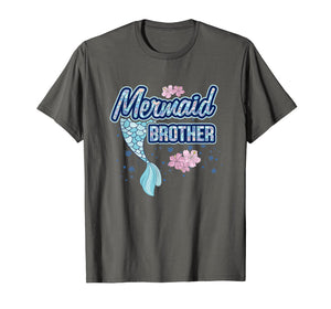 Mermaid Brother T Shirt Merbro Matching Birthday Party Gift