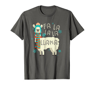 Fa La La La Llama T-Shirt - Cute Llama Christmas Shirt