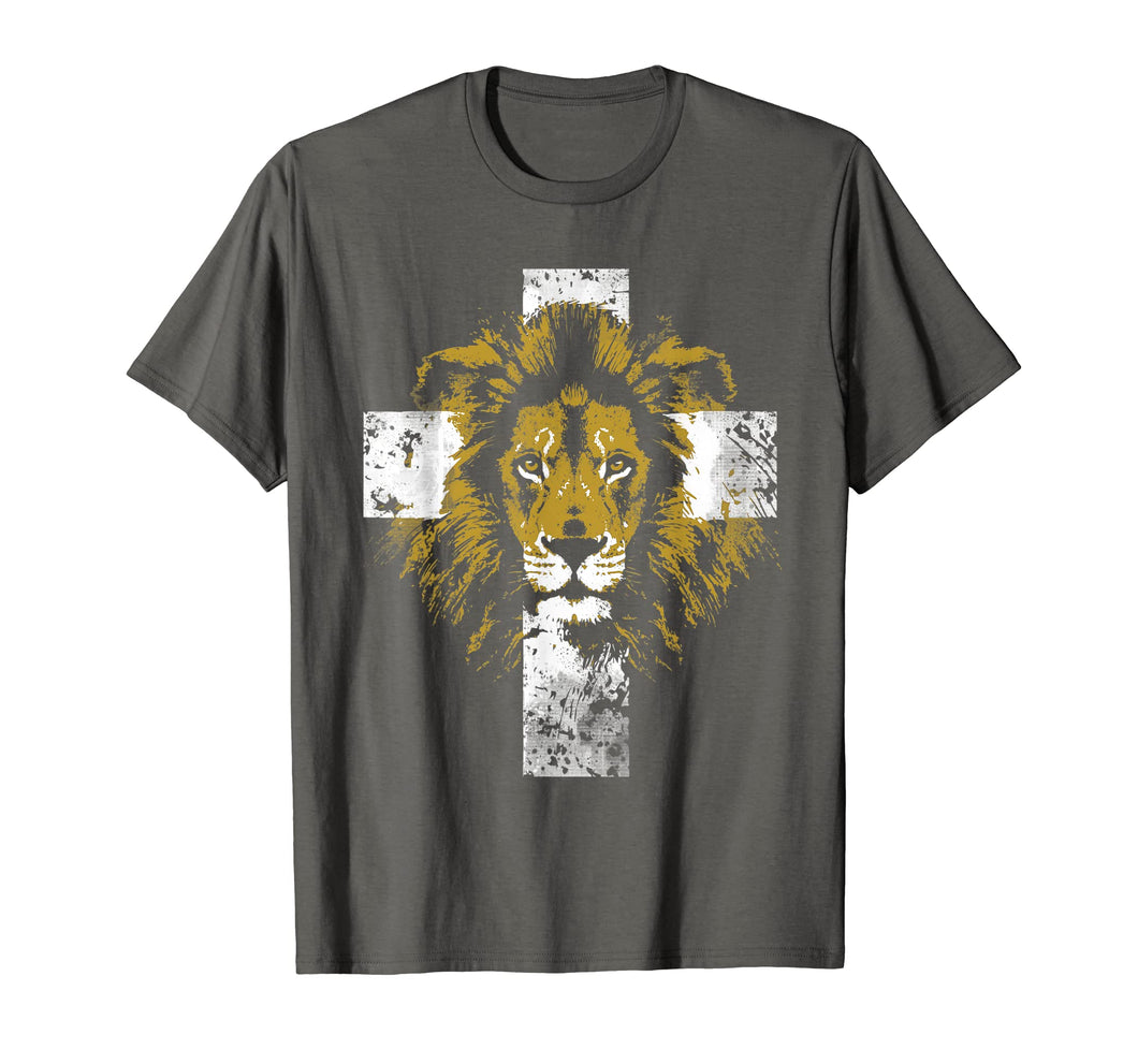 Lion of Judah Cross Christian T-Shirt
