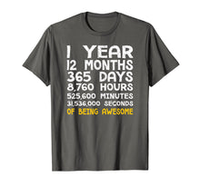 Load image into Gallery viewer, 1st Birthday 1 Year Old Being Awesome Anniversary T-Shirt
