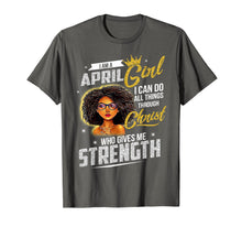 Load image into Gallery viewer, April Girl Birthday Shirt I Can Do All Things Through Christ

