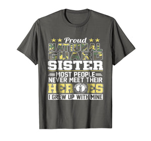 Proud National Guard Sister T-Shirt Military Army Shirt