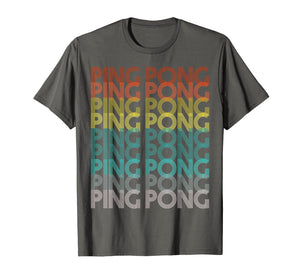 70s Retro Ping Pong T-Shirt Table Tennis Gift Tee Tshirt