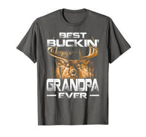 Best Buckin' Grandpa Ever Shirt Deer Hunting Bucking Father