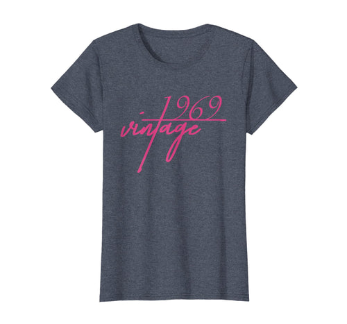 Womens 50th Birthday Funny Tshirt, Vintage 1969 Bday Gift Idea