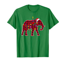 Load image into Gallery viewer, Christmas Red Plaid Buffalo Elephant Xmas Pajamas Family T-Shirt
