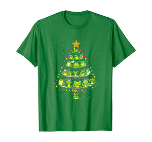 Cute Frog Christmas Tree Gift Decor Xmas Tree T-Shirt