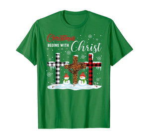 Christmas Begins With Christ Costume Xmas Gifts T-Shirt