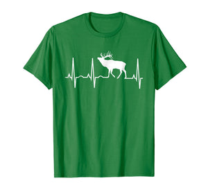 Elk Heartbeat Shirt - Best Elk Lover T-Shirt Men Women Kids