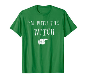Men's Halloween Couples Costume T Shirt I'm With The Witch