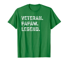 Load image into Gallery viewer, Family Gifts For Papa Veteran Papaw Legend Shirt
