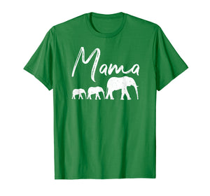 MAMA Shirt ELEPHANT Mother's Day Gifts Mommy Mom Best Top