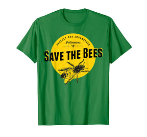 Save the Bees T-Shirt - Save Our Endangered Pollinators Tee
