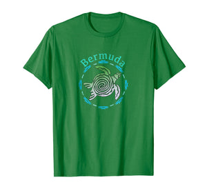 Bermuda T-Shirt Vintage Tribal Turtle Gift TShirt