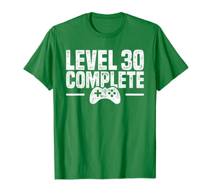 Level 30 Complete - Gamer 30th Birthday Gift T-Shirt