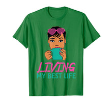 Load image into Gallery viewer, Living My Best Life Awesome T shirt For Girl Black
