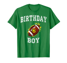 Load image into Gallery viewer, 6th Birthday boy Shirt - USA football T-Shirt 6 years old
