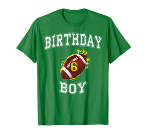 6th Birthday boy Shirt - USA football T-Shirt 6 years old