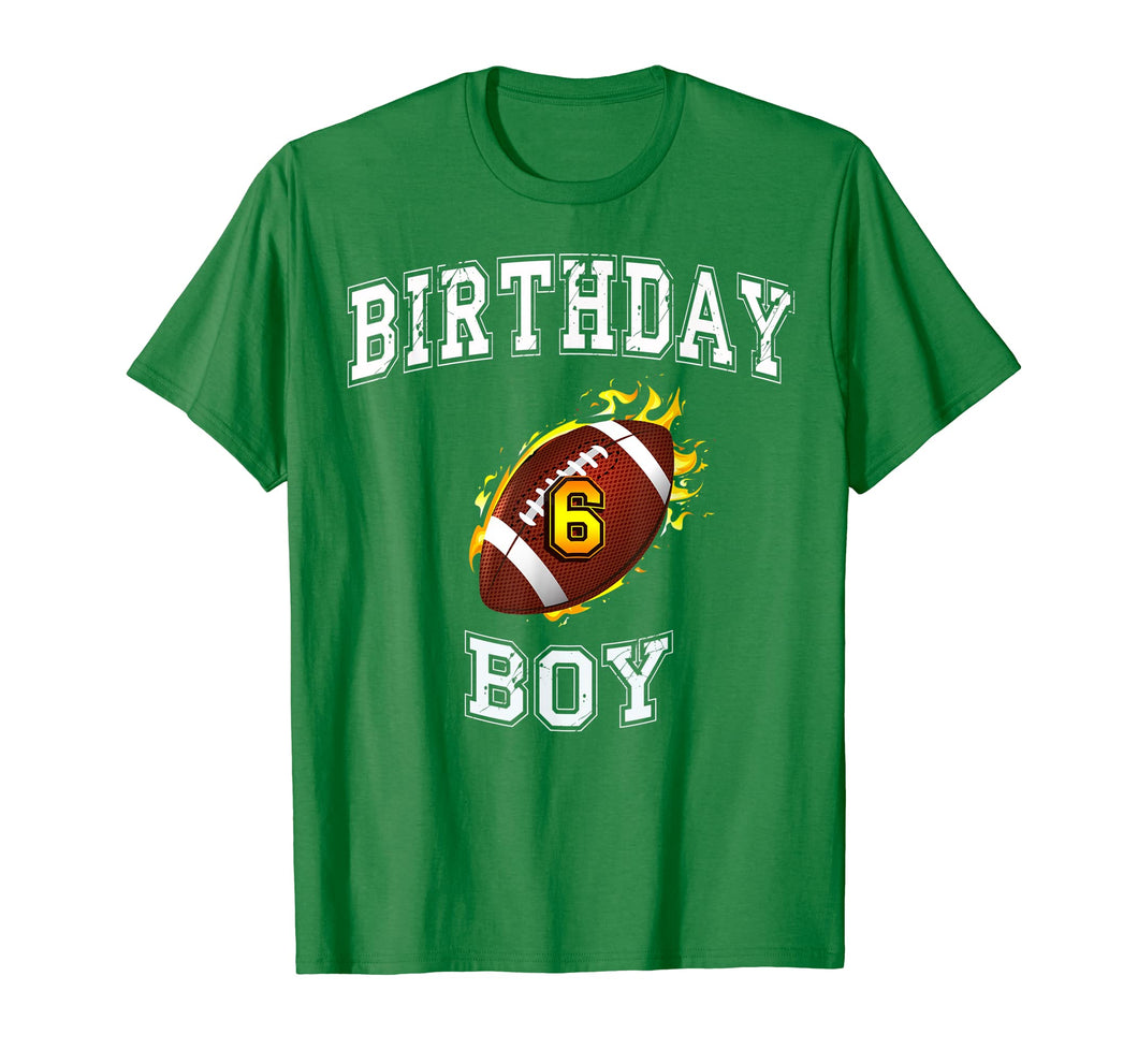 6th Birthday boy Shirt - USA football T-Shirt 6 years old