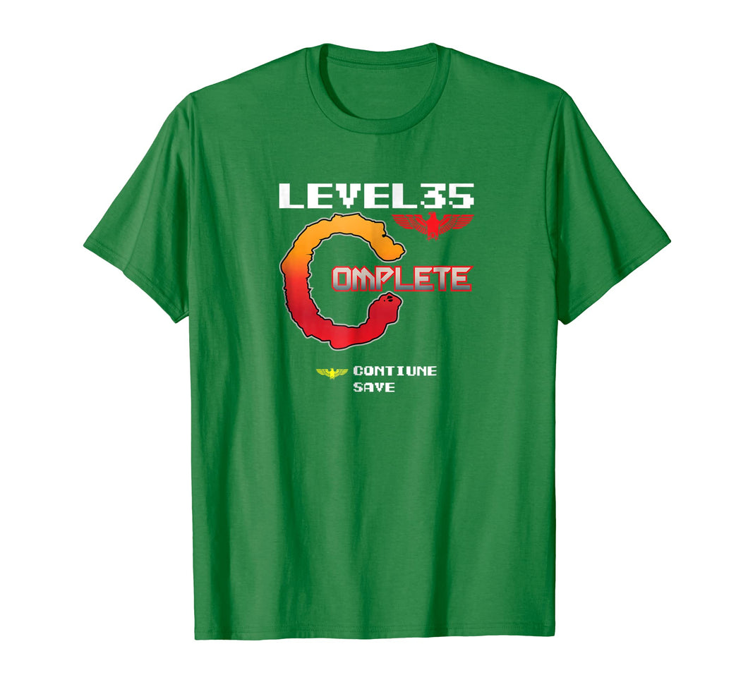 Level 35 1983 Retro Contra Gaming T-shirt 35th Birthday Gift