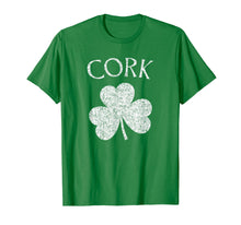 Load image into Gallery viewer, Cork Ireland T Shirt - Shamrock Distressed Print
