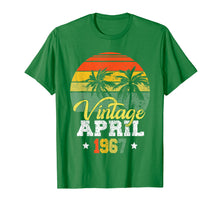 Load image into Gallery viewer, April 1967 T-shirt Retro Vintage 52nd Birthday Decoration
