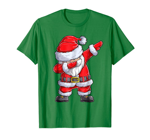 Dabbing Santa Shirt Christmas Boys Kids Men Xmas Gifts Tees