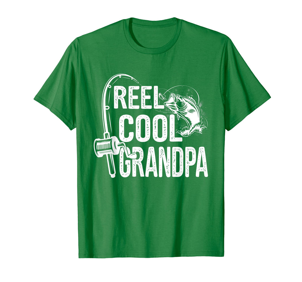 Reel Cool Grandpa T-Shirt Fishing Lover Gift For Fathers Day