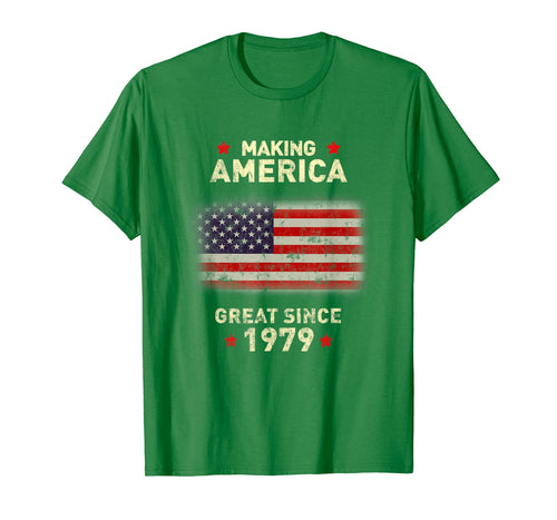 Vintage USA Flag 1979 Shirt Old Retro 40th Birthday Gift Tee