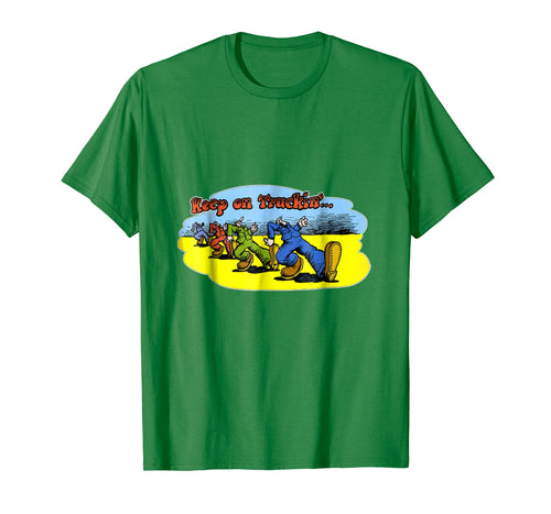 Keep On Truckin! Vintage Christmas 70's Classic Retro Shirt