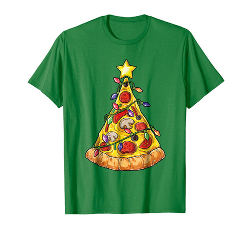 Christmas shirts for Men Boys Pizza Xmas Tree Crustmas Gifts