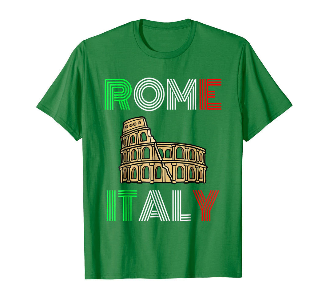 Rome Colosseum Italy Souvenir T-Shirt | Tourist Flag Tee