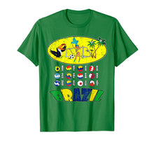Load image into Gallery viewer, All 12 National Soccer Teams to Brazil with Samba T-Shirt
