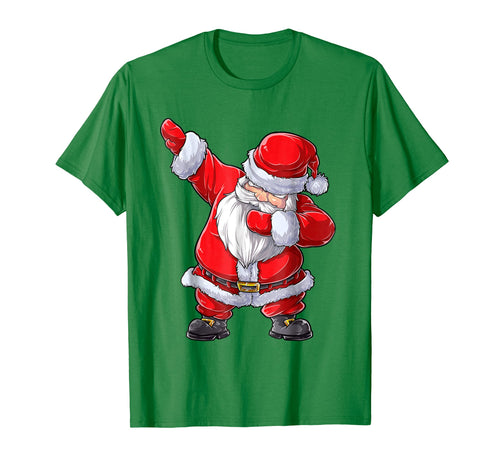 Boys Christmas Shirt Dabbing Santa Kids Men Xmas Gifts Tees