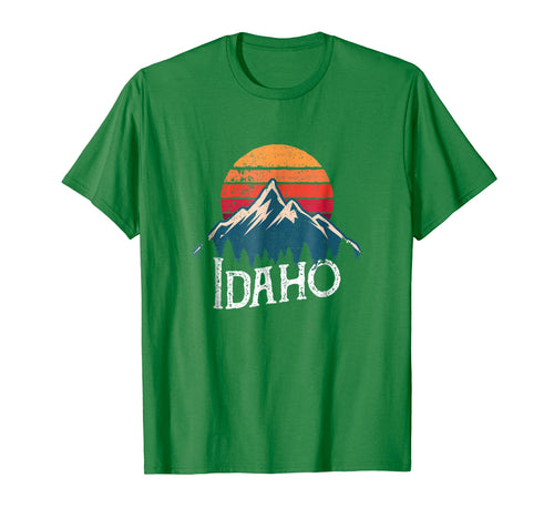 Vintage Idaho ID Mountains Outdoor Wildness Retro T-Shirt