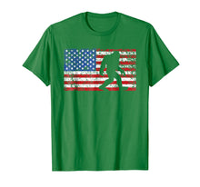 Load image into Gallery viewer, American Flag Bigfoot T-Shirt, Funny 4th of July Sasquatch
