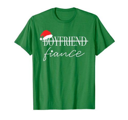 Boyfriend Fiance Engagement Christmas Xmas Couple Outfit T-Shirt-744029