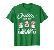 Load image into Gallery viewer, Chillin&#39; With My First Grade Snowmies Teacher Xmas Gifts T-Shirt
