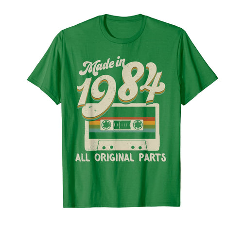 Vintage Made In 1984 36 Years Old Original Parts Birthday T-Shirt-415026