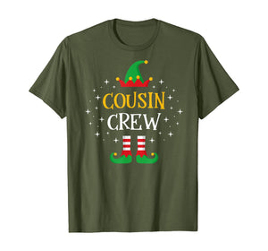 Cousin Crew T Shirt Cute Xmas Elf Party Pajama PJ Matching T-Shirt
