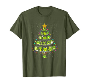 Cute Frog Christmas Tree Gift Decor Xmas Tree T-Shirt