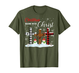 Christmas Begins With Christ Costume Xmas Gifts T-Shirt